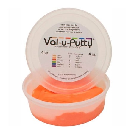 Fabrication Enterprises Val-u-Putty Exercise Putty, Orange, Soft, 4 Ounce 738795